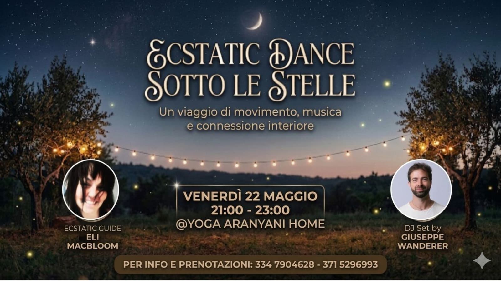 🐍 ECSTATIC DANCE Sotto Le Stelle 🐍