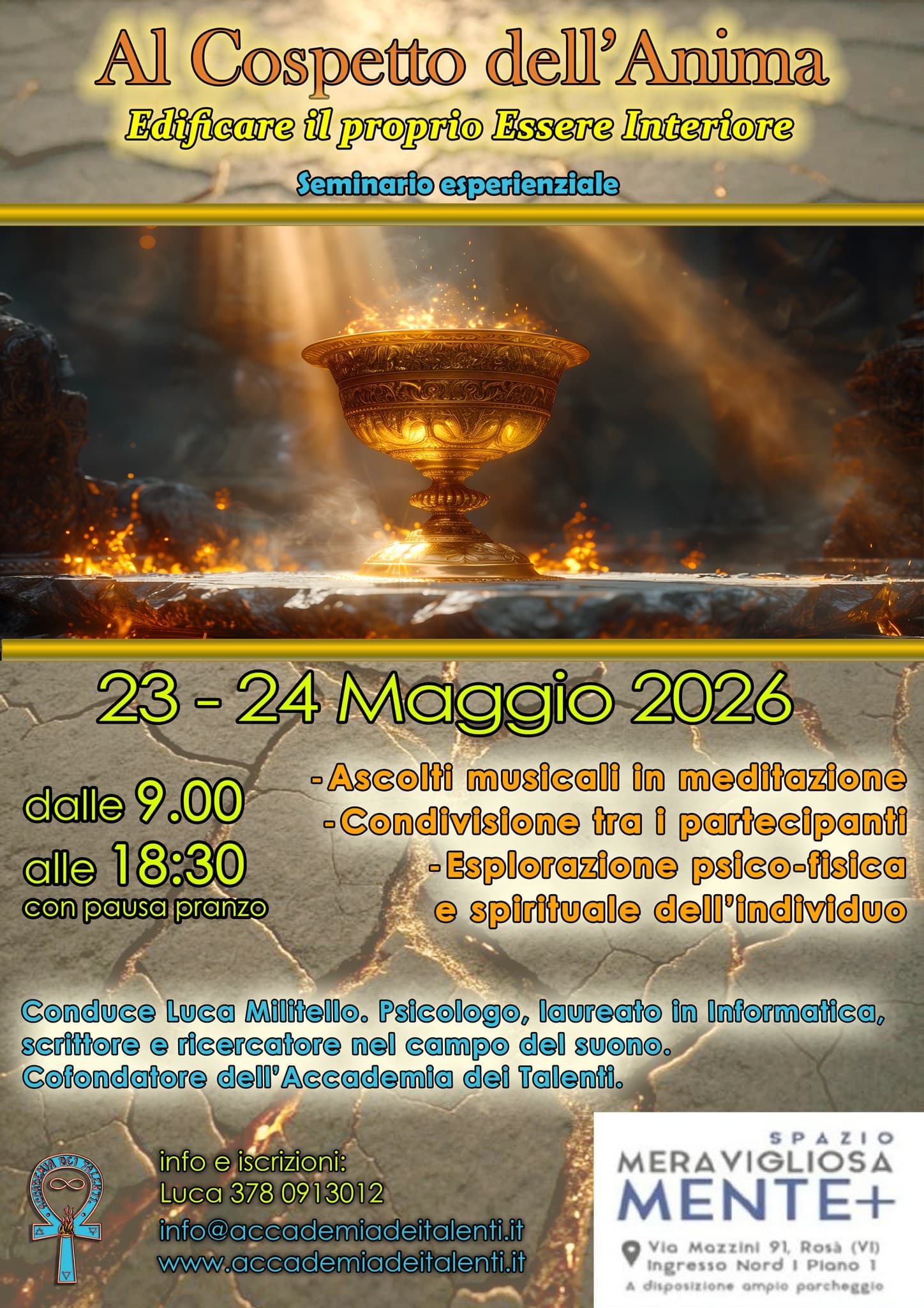 Al Cospetto dell’Anima - Edificare il proprio Essere interiore ||SEMINARIO IN PRESENZA