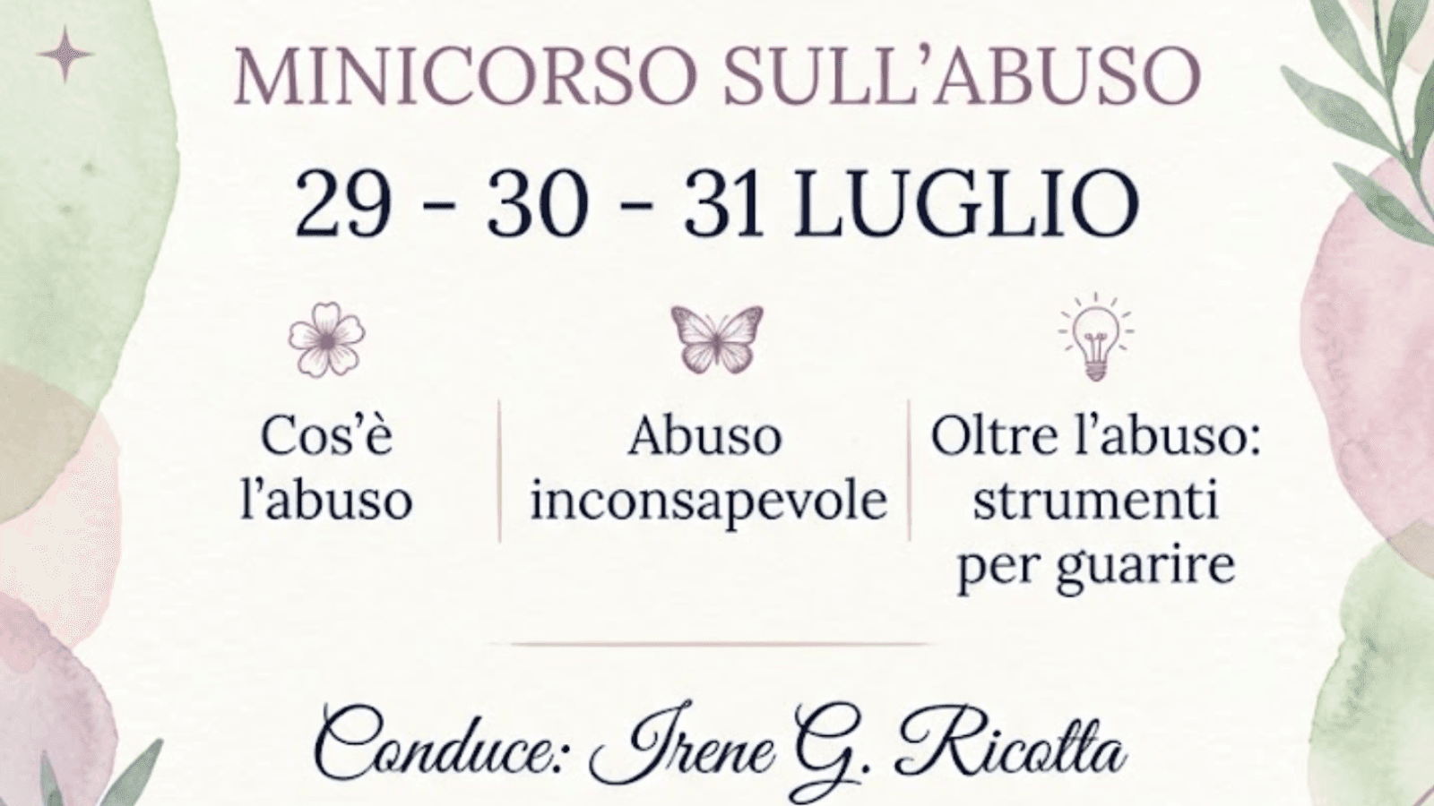 MINI CORSO SULL'ABUSO