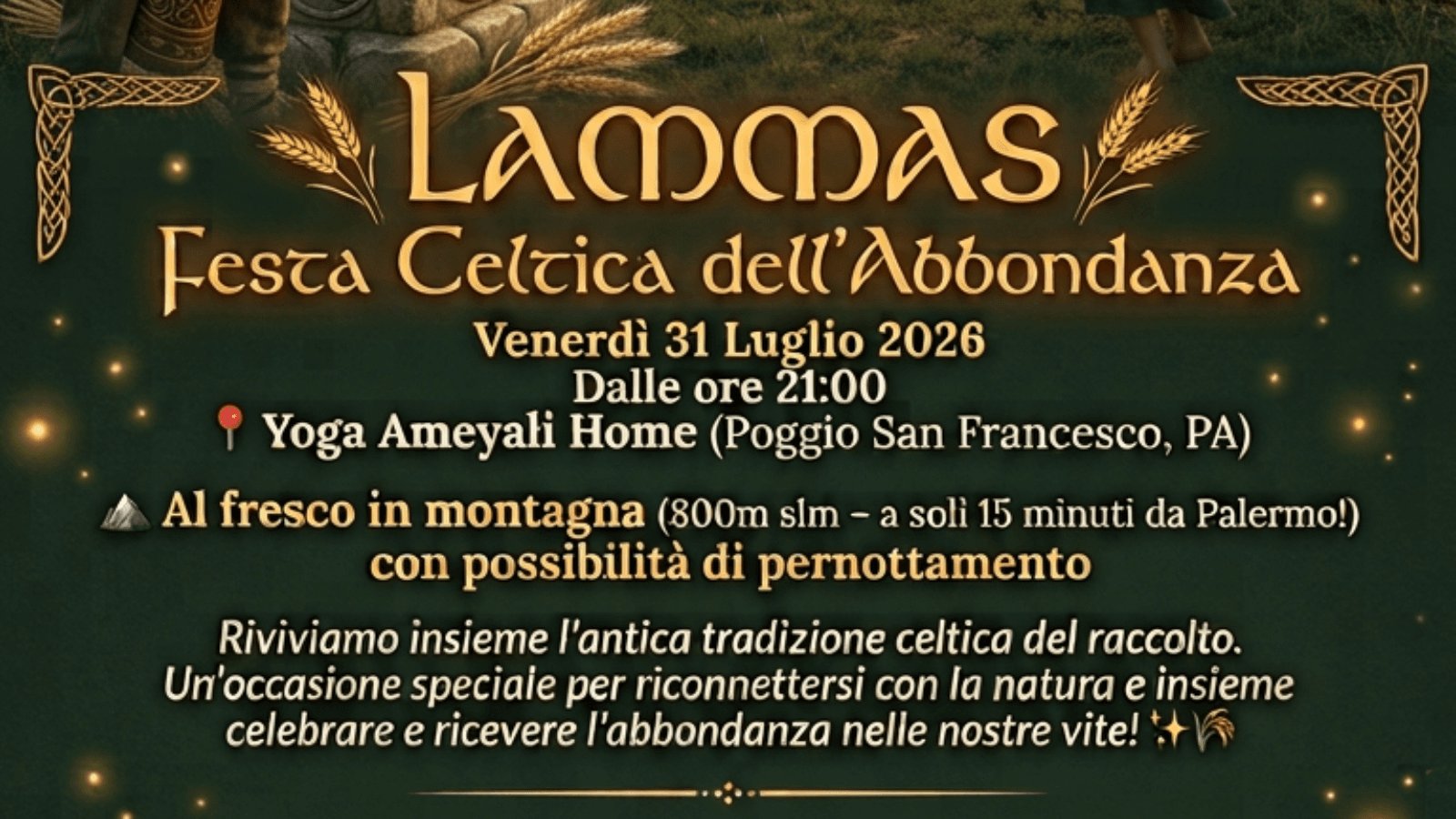 🌾 LAMMAS - Festa Celtica dell'Abbondanza