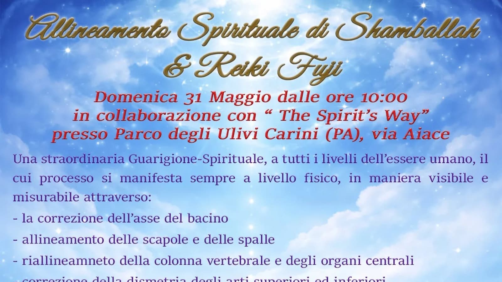Allineamento Spirituale di Shamballah e Reiki Fuji