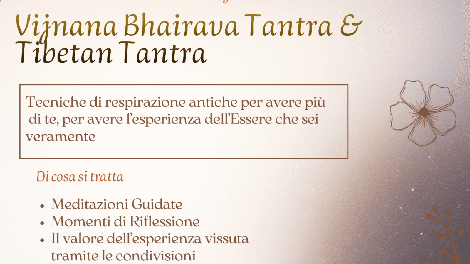 MEDITAZIONI TANTRICHE